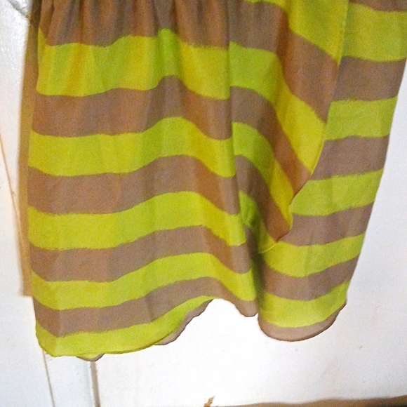 BCBGENERATION DRESS 👗 SIZE SMALL COLOR GREY GREENISH YELLOW VERY CUTE - Picture 5 of 8